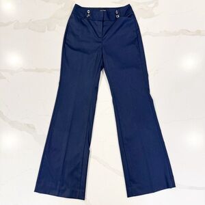 NEW WHBM Navy Flare Trouser Pants Sz 2